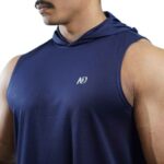 ND Training Tank Hoodie – Navy Black - Image 2