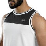 ND Sports Tank Top – White/Black - Image 4
