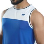 ND Sports Tank Top – Blue/White - Image 4