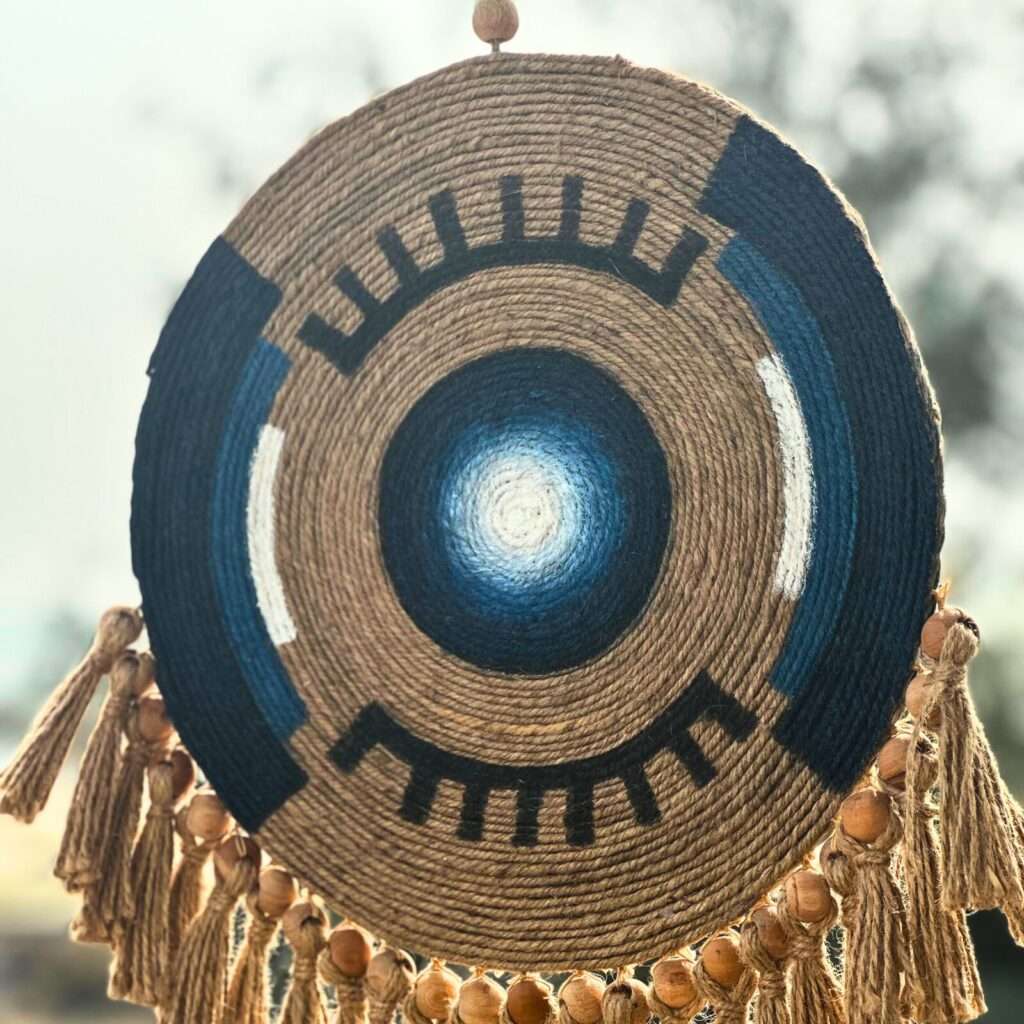 Hand Painted Tribal Oracle Wall Hanging - Image 3